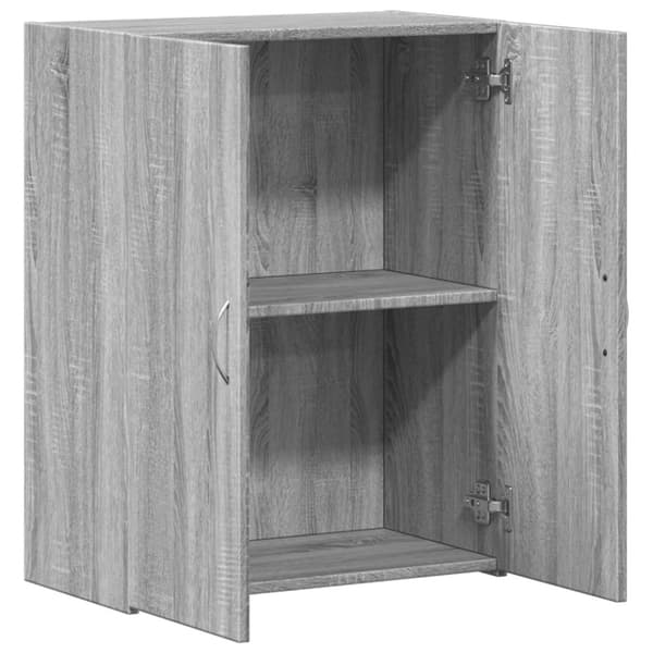 Dokumentskåp grå sonoma 60x32x77,5 cm konstruerat trä