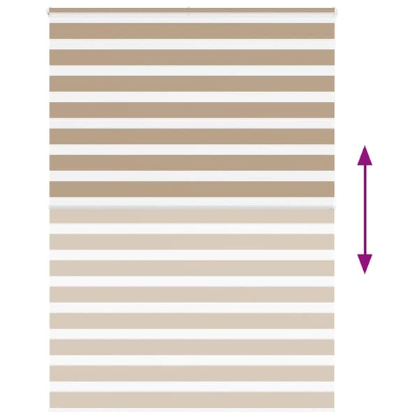 Rullgardin zebra 165x200 cm tyg bredd 160,9 cm polyester