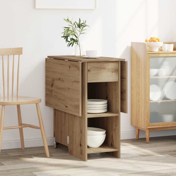 Matbord 115 x 70 x 75 cm Konstruerat trä Artisan-ek Rektangulär
