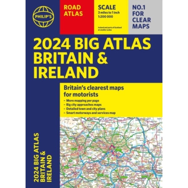 2024 Philip's Big Road Atlas Britain & Ireland (häftad, eng)