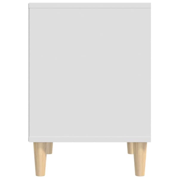 Sängbord 2 st vit 40x35x50 cm