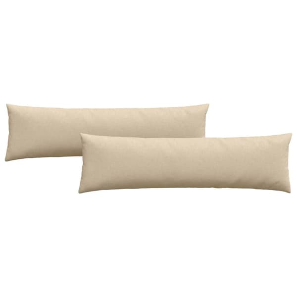 Sofakuddar 2 pcs Kräm 145 x 40 cm tyg
