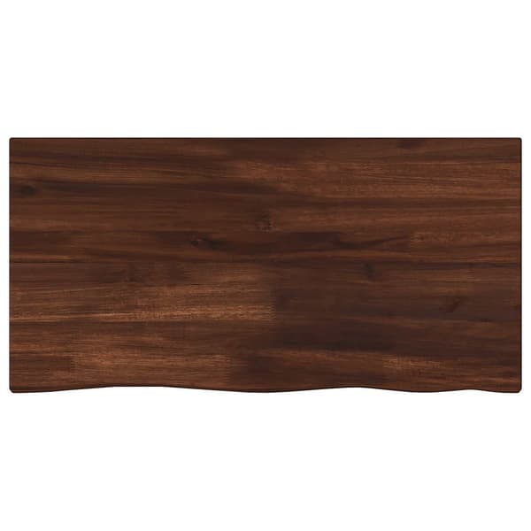Rektangulärt Bordsskiva 90 x 50 x 3,5 cm Rektangulär Mörkbrun