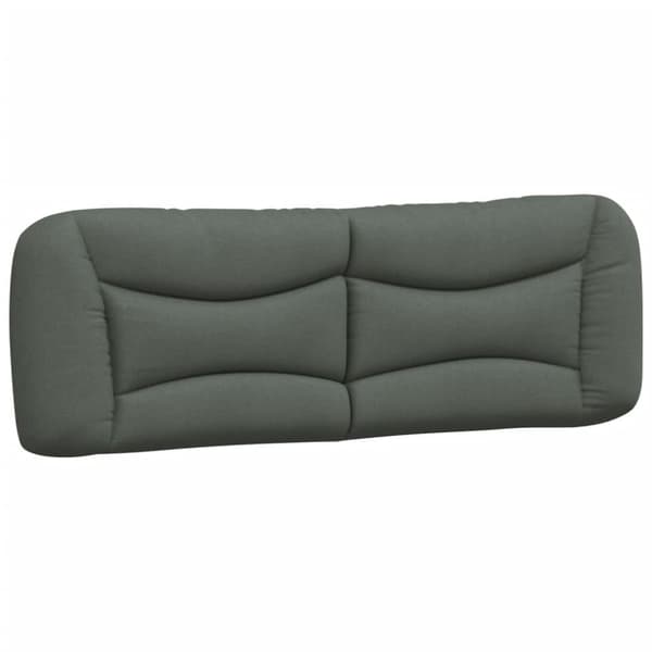Headboard Cushion "Hvar" Dark Grey 160 cm Fabric