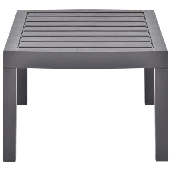 Trädgårdsbord mocka 78x55x38 cm plast