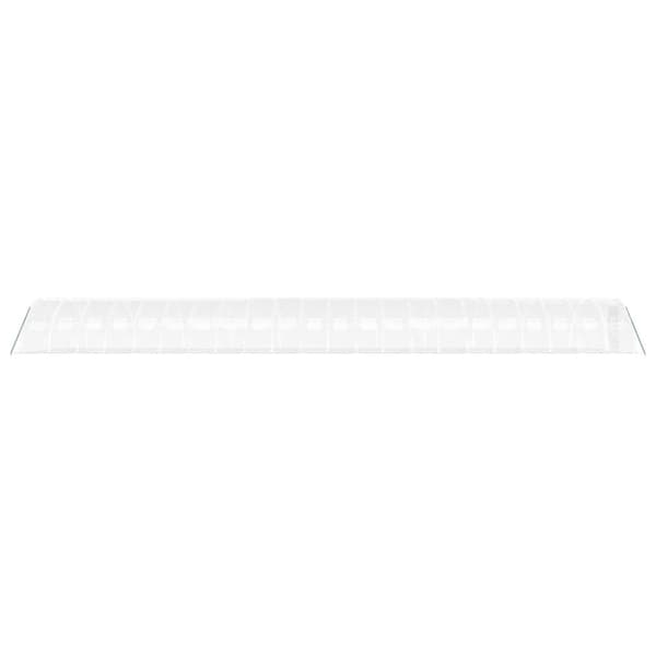 Växthus med stålram vit 88 m² 22x4x2 m