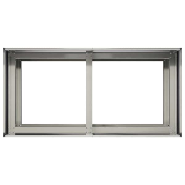 Trädgårdsplanterare Silver 80 x 40 x 60 cm Rostfritt stål