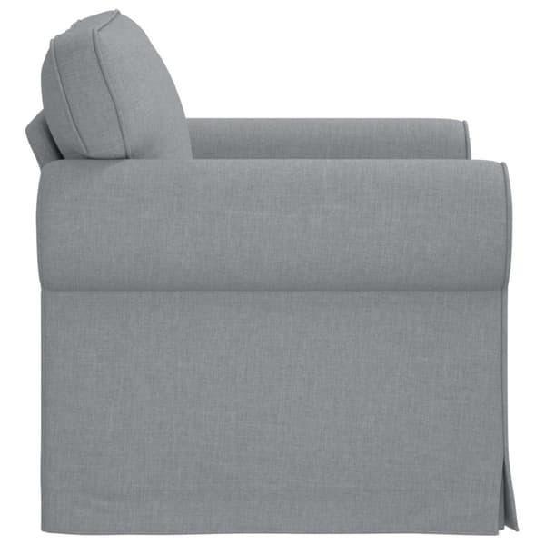 Soffa Ljusgrå 95 x 82 x 80 cm tyg