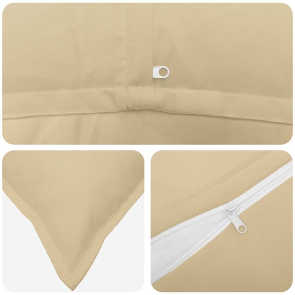 Kuddöverdrag 2 st HOUTEN Beige 35 x 35 cm Polyester