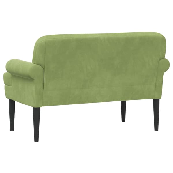 Loveseat med knapprapport Ljusgrön 120 x 66 x 78 cm Sammet (V)