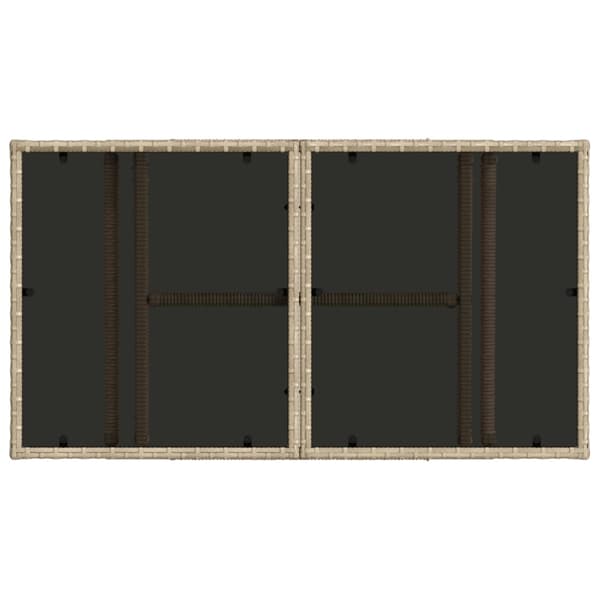 Trädgårdsoffset 10 st Beige och krämvit konstrotting