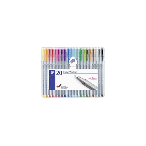 Fineliner STAEDTLER triplus 20 färger