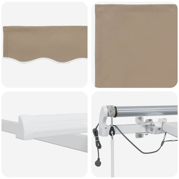 Utdragbar markis Beige 300 x 250 cm Polyester