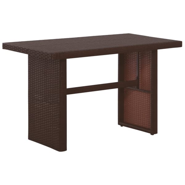 Caféset med dynor 3 delar konstrotting brun