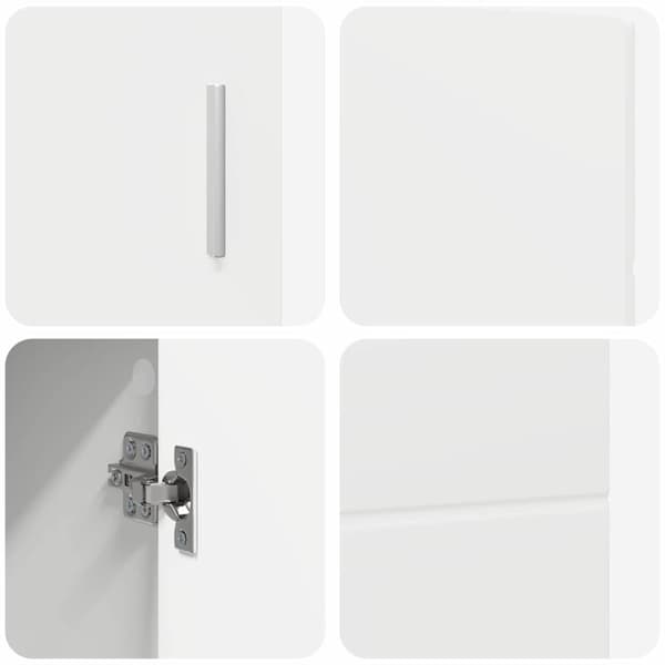 Sideboard FLORIN Vit 88,5 x 30,5 x 55,5 cm Konstruerat trä