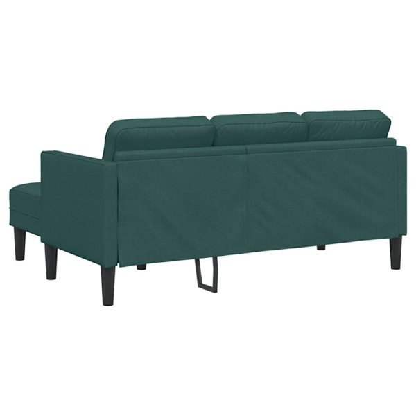 Soffset med kudde 2 pcs Mörkgrön Polyester