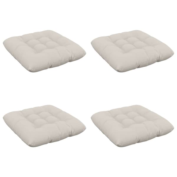 Sittkuddar VIANEN 4 st 100% Polyester Vit 50 x 50 x 12 cm