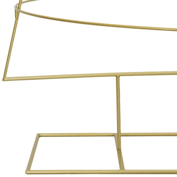 Metall julgran med stativ Guld 209 cm Pulverlackerad stål