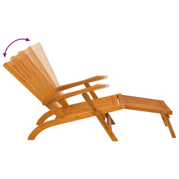Reclining och Fällbar Solstol 2 pcs 55 x 146 x 91 cm