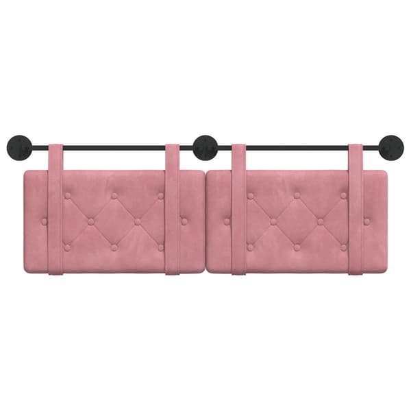 Hängande Huvudgavel Rosa Sammet