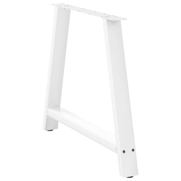 Matbordsben A-formade 2 st vita 90x(72-73) cm stål