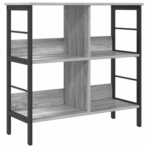 Hyllsystem Grå Sonoma 82 x 32 x 79 cm Konstruerat trä