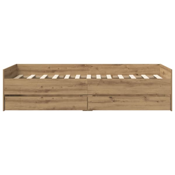 Sängram med förvaring Artisan-ek 80 x 200 cm Konstruerat trä