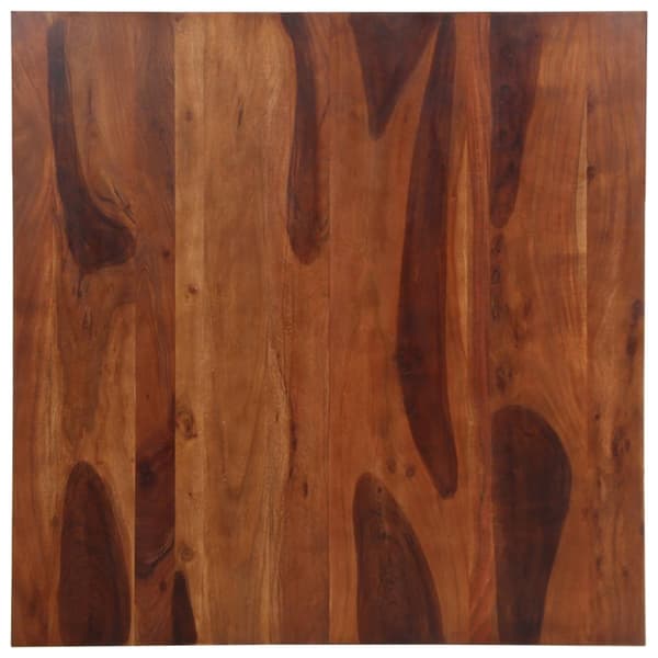 Matbord 120x120x77 cm massivt trä akacia