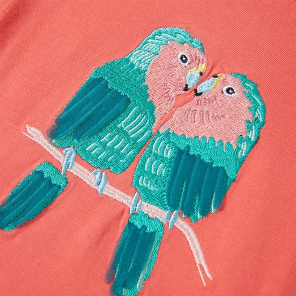 T-shirt för barn korallröd 116