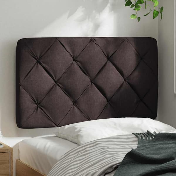 Dyna till huvudgavel mörkbrun 90 cm tyg