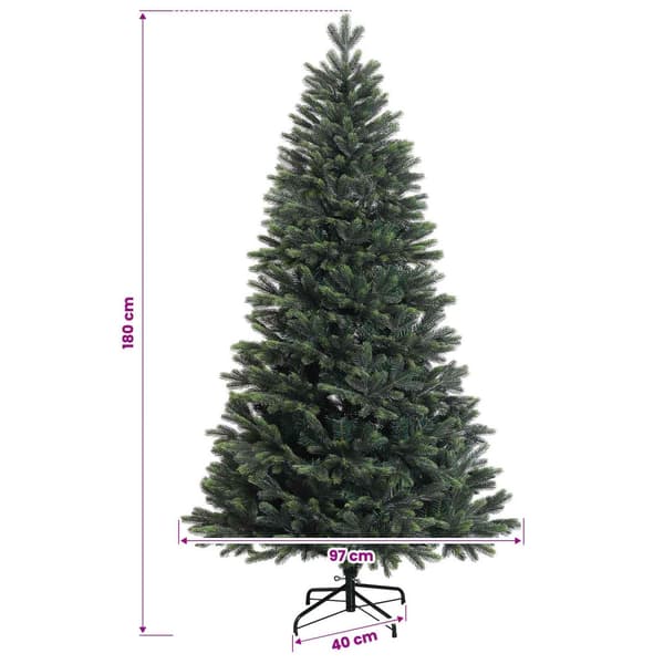 Plast Hingad Julgran 180 cm 300 LED-lampor Varmvit