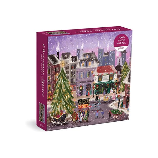 Joy Laforme Christmas Square 1000 Piece Puzzle in Square Box