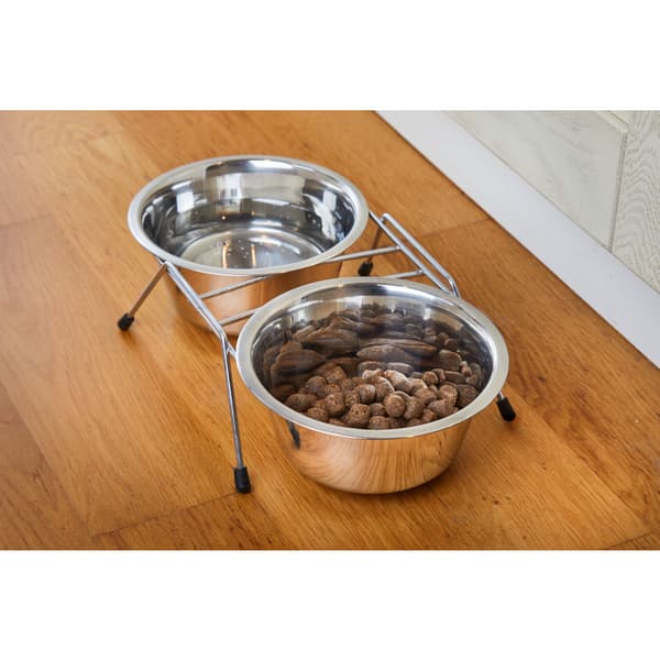 Matbar 2 Skålar Rostfri Metall 2x1,8L