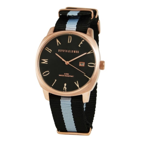 DEVOTA & LOMBA DL008MSPBK-GR - Quartz Klocka Herr (42MM)