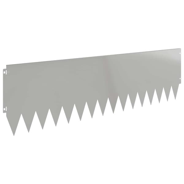 Kant för gräsmatta 10 pcs 103 x 30 cm Stål Silver