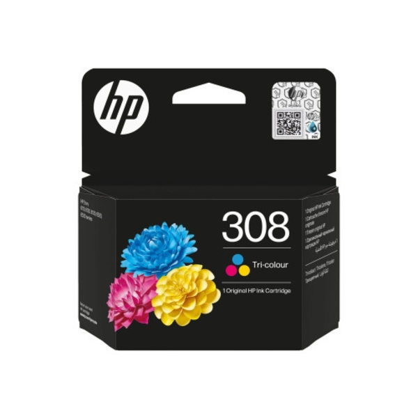 HP 308 - gul, cyan, magenta - original - bläckpatron