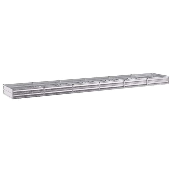 Höjd Trädgårdsbädd Silver 480 x 80 x 24 cm galvaniserad