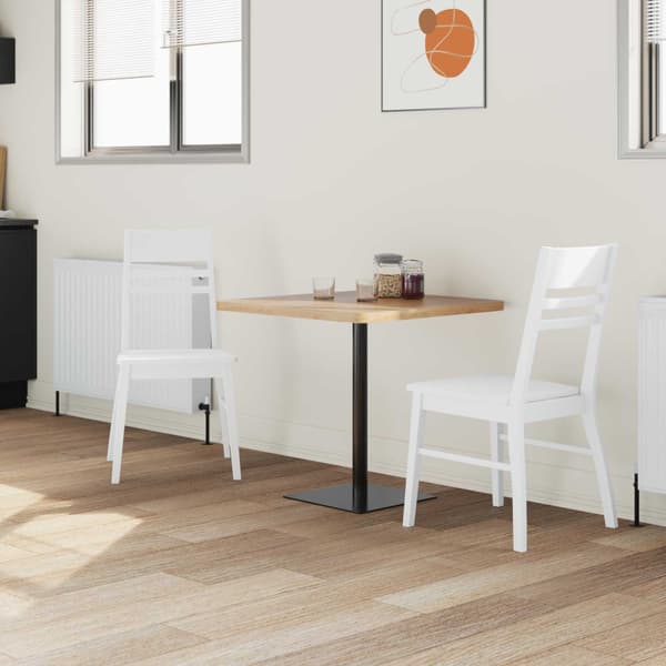 Matstolar 2 pcs Vit 43 x 54 x 89 cm Massiv Gummiträ