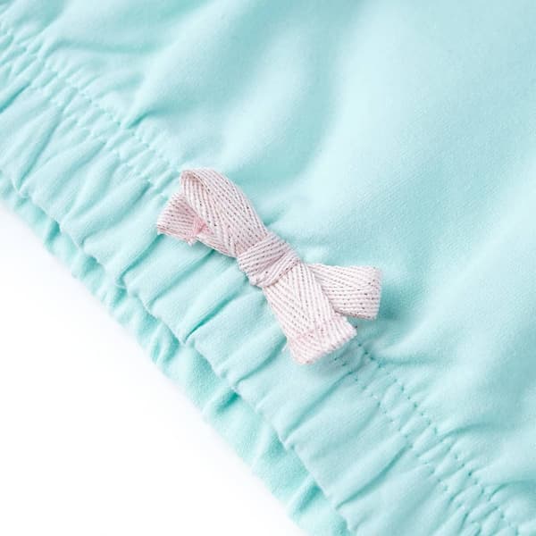 Barnhoodie ljus aqua 128