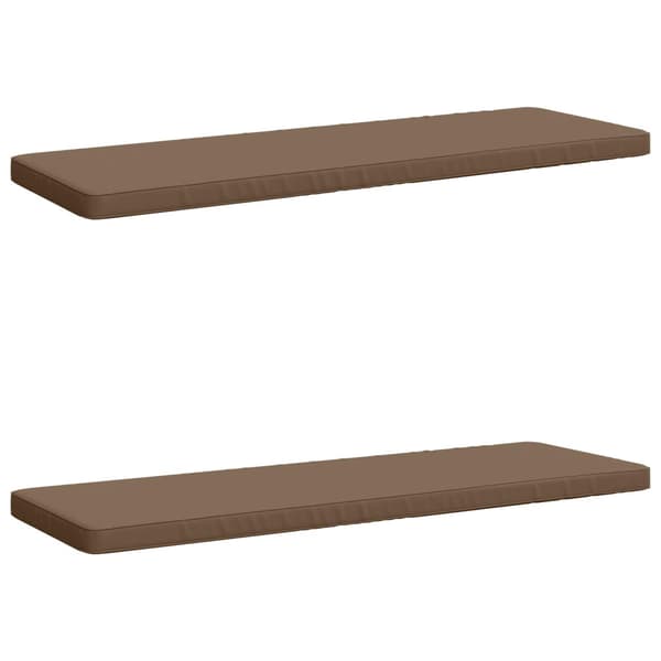 2-delade Bänk Kuddar VUGHT 2 st 100% Polyester Taupe
