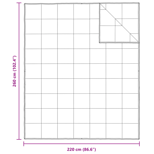 2-i-1 Duntäcke Vit 260 x 220 cm Fjäder