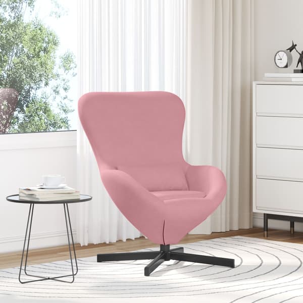 Äggfåtölj Rosa 63 x 73 x 90 cm Sammet