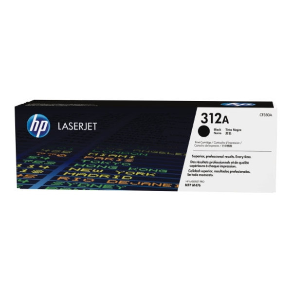 HP 312A - svart - original - LaserJet - tonerkassett (CF380A)