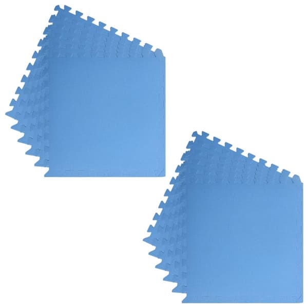 Poolmarkduk 12 pcs Blå 4,32 ㎡ EVA-skum