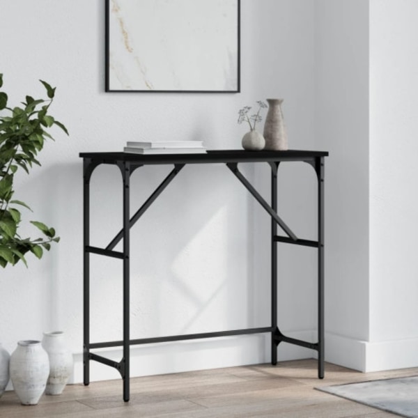 Konsolbord svart 75x32x75 cm konstruerat trä