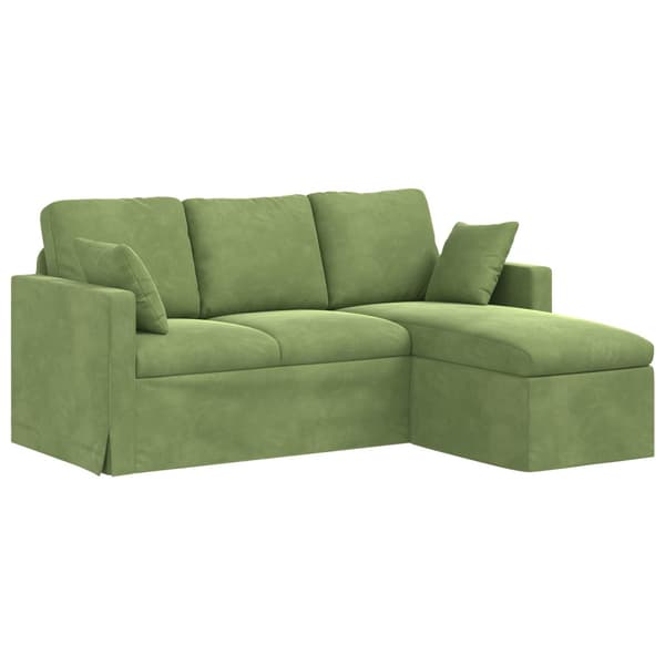 Soffa Ljusgrön 178 x 134 x 80 cm Sammet