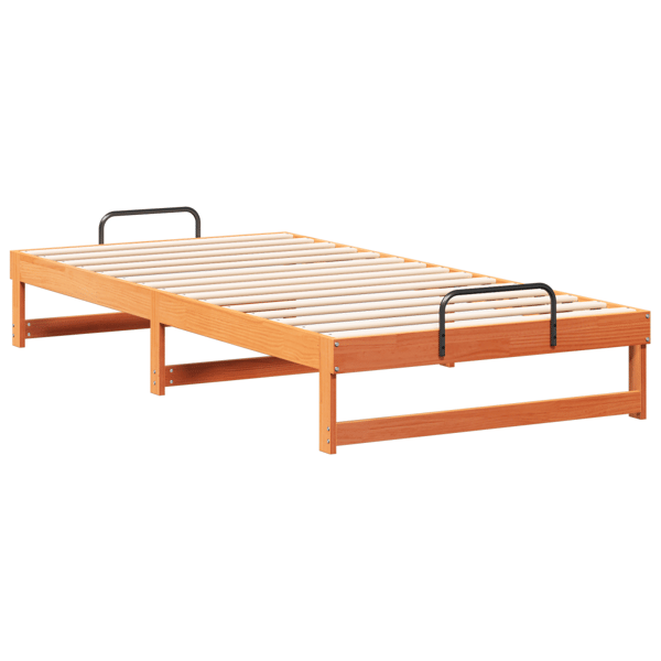 Sängram Brun 100 x 210 cm Massiv furu