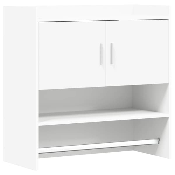 Vägg hylla Väggmonterat Vit 80 x 36 x 80 cm Konstruerat trä