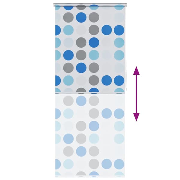 Rullgardin för dusch 100x240 cm cirkel