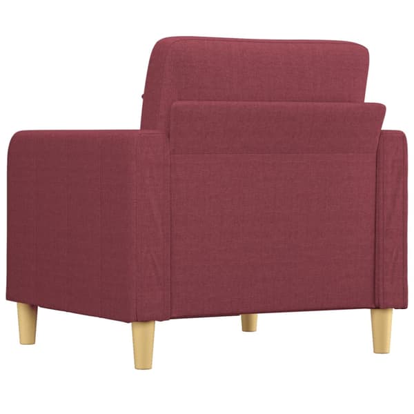 Fåtölj vinröd 60 cm tyg